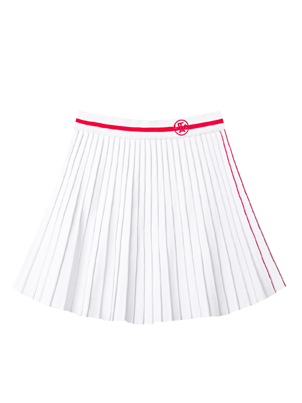 UTAA Notion Flare Knit Skirt : White (UD2SKF424WH)