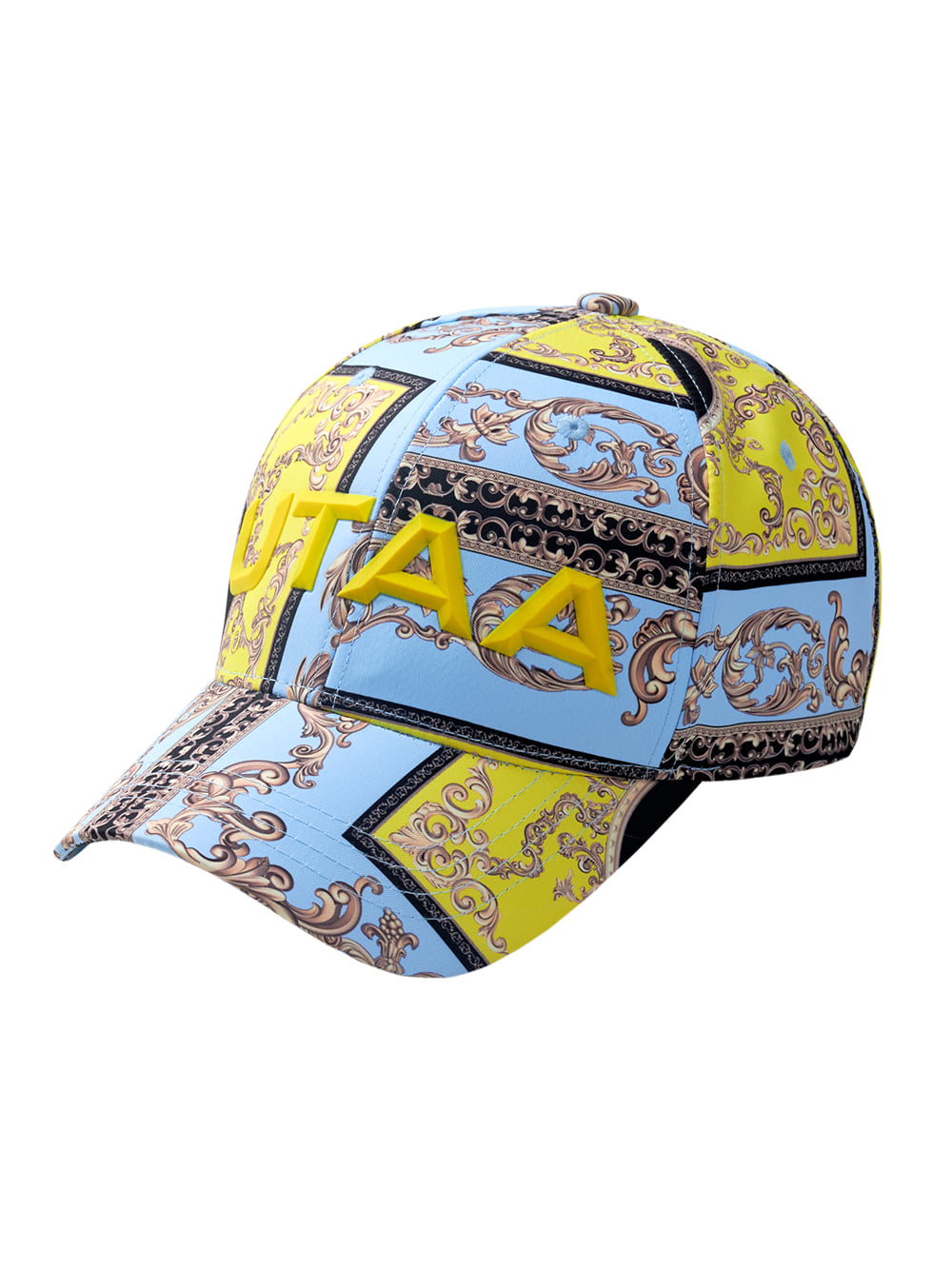 UTAA Neon Baroque Figure Logo Golf cap (UB0GCF300BL)