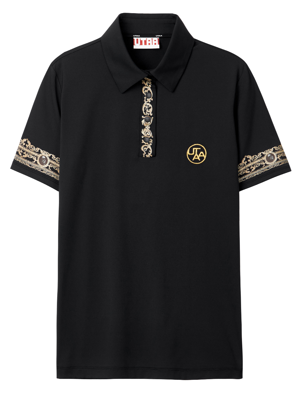 UTAA Gild Empire Polo Shirts  : Men&#039;s Black (UB2TSM330BK)