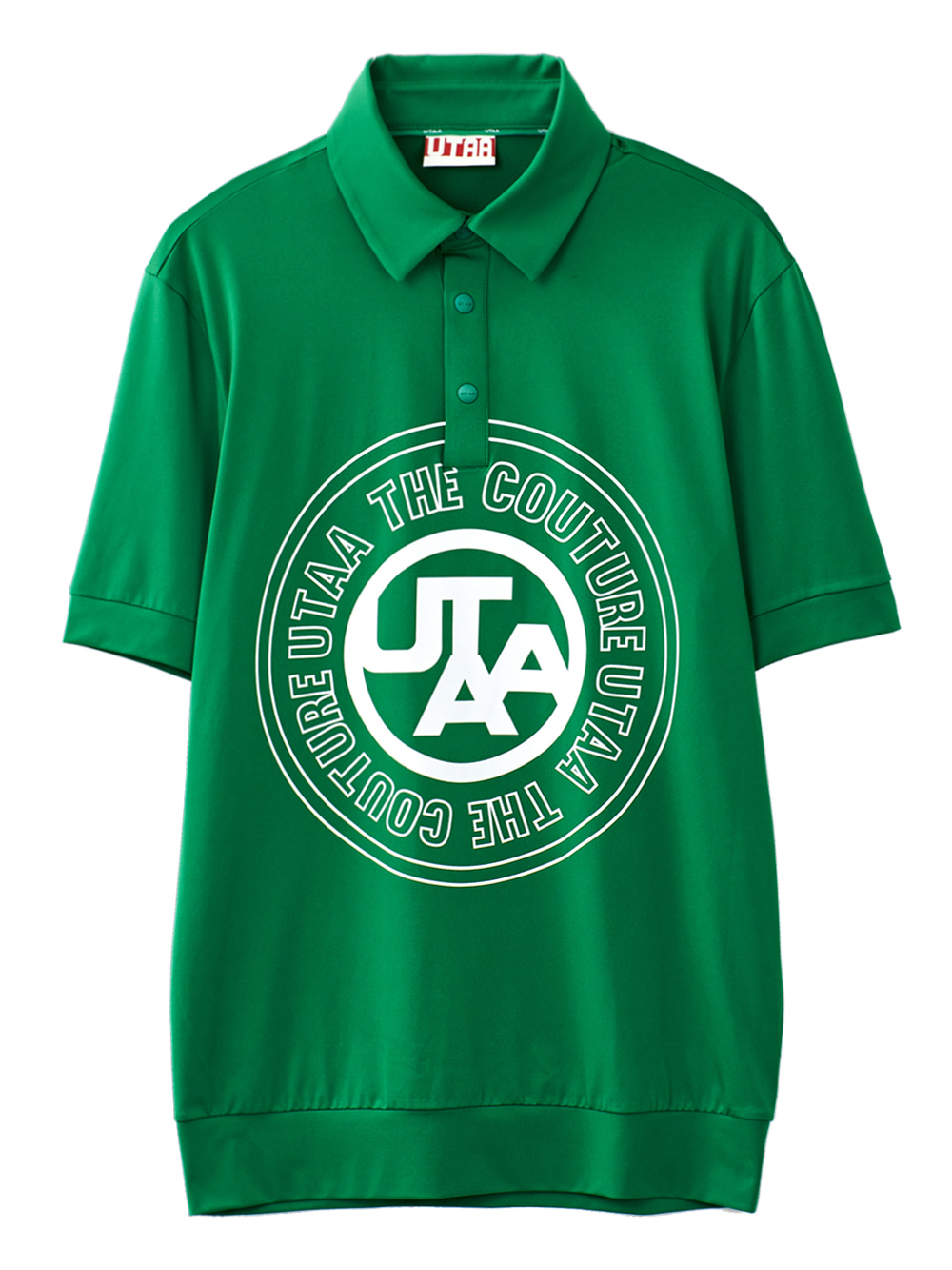 UTAA Circle Emblem Polo shirts : Men&#039;s Green (UB3TSM332GN)