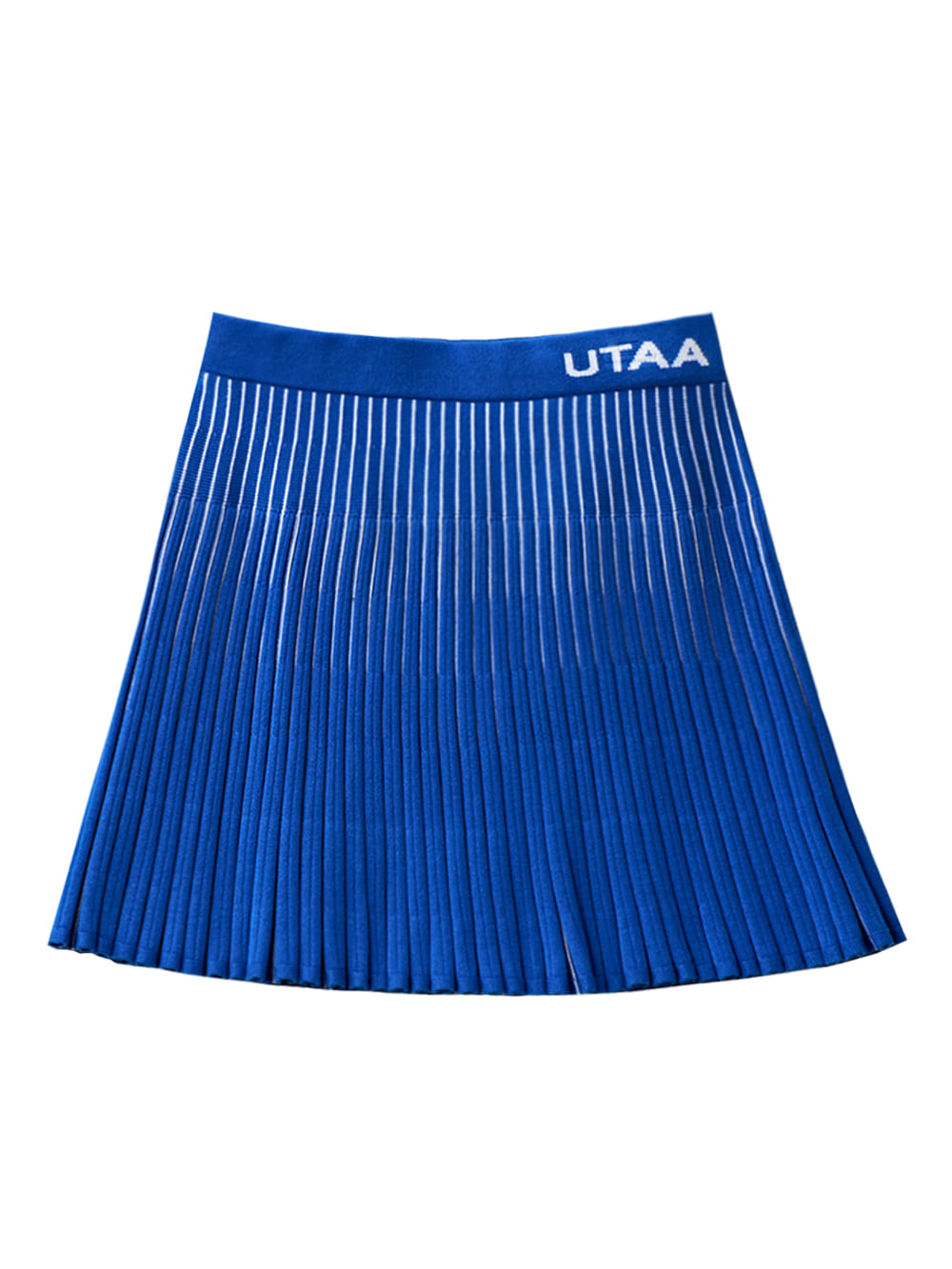 UTAA Vertical Stripe Pleats Skirt : Blue (UB3SKF421BL)