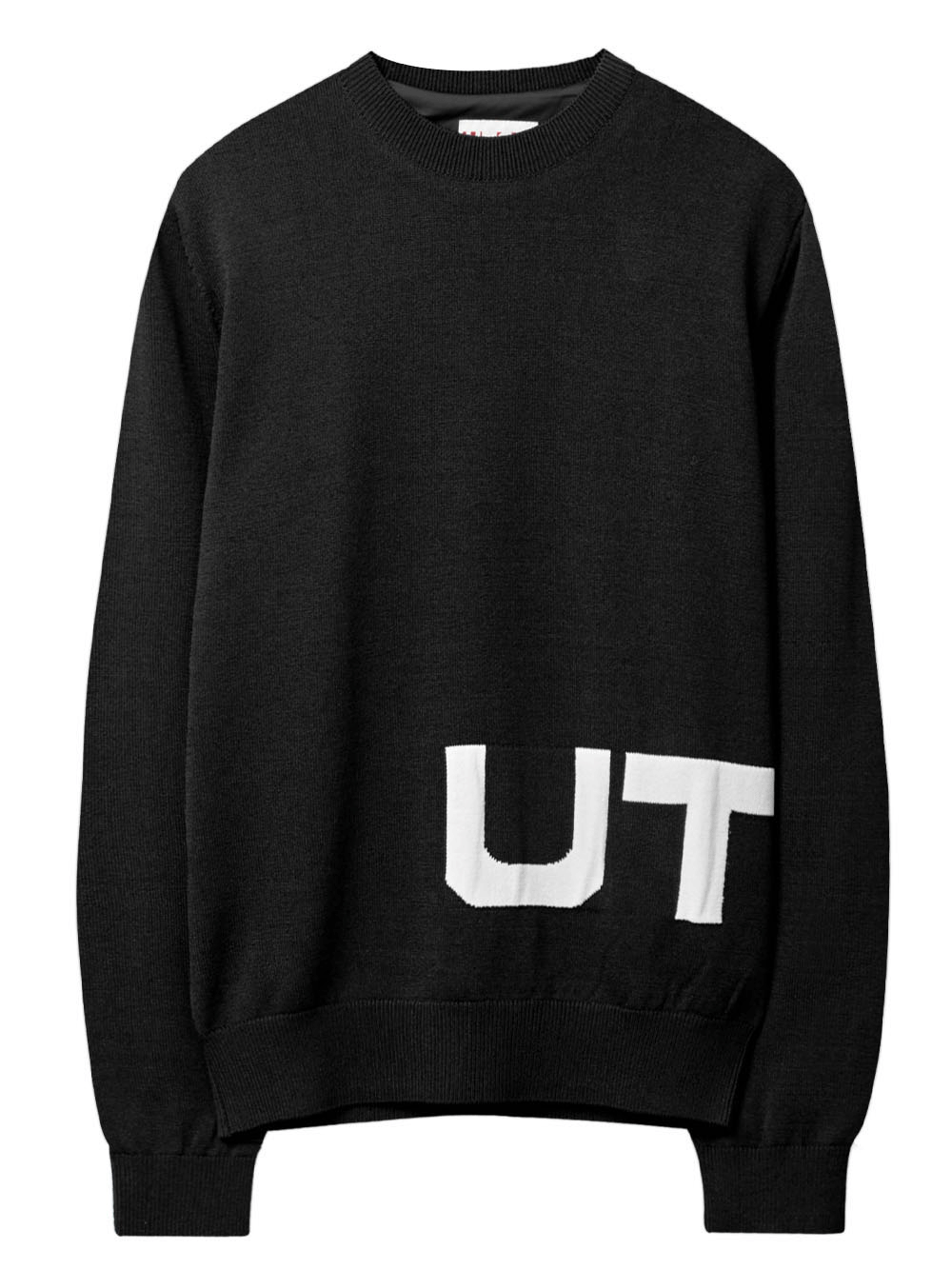 UTAA Big Pixel Logo Knit : Women&#039;s Black (UB4KTF584BK)