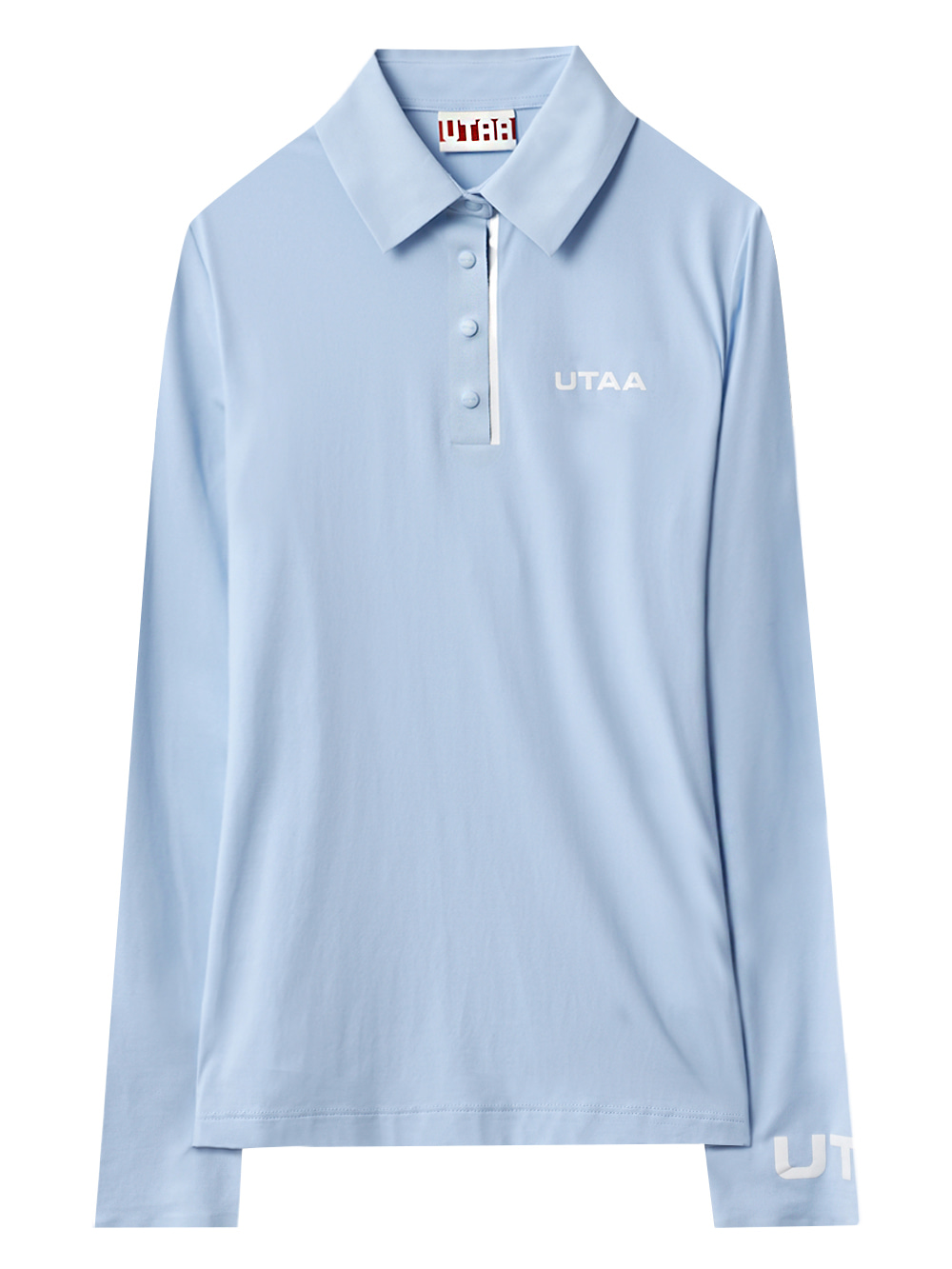 UTAA Swing Fit Logo Tape Pk Sleeve : Women&#039;s Sky Blue(UB4TLF533SB)