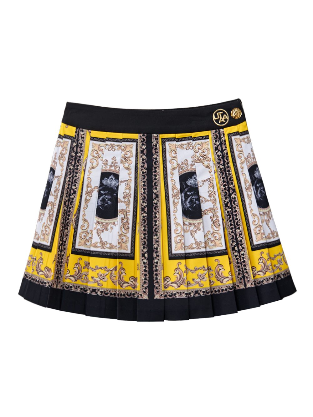 UTAA Ducat Baroque Black Line Skirt : Yellow (UC2SKF306YE)