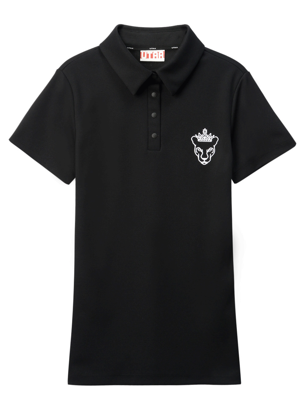 UTAA Crown Panther Emblem PK T-Shirts : Women&#039;s Black (UC2TSF429BK)