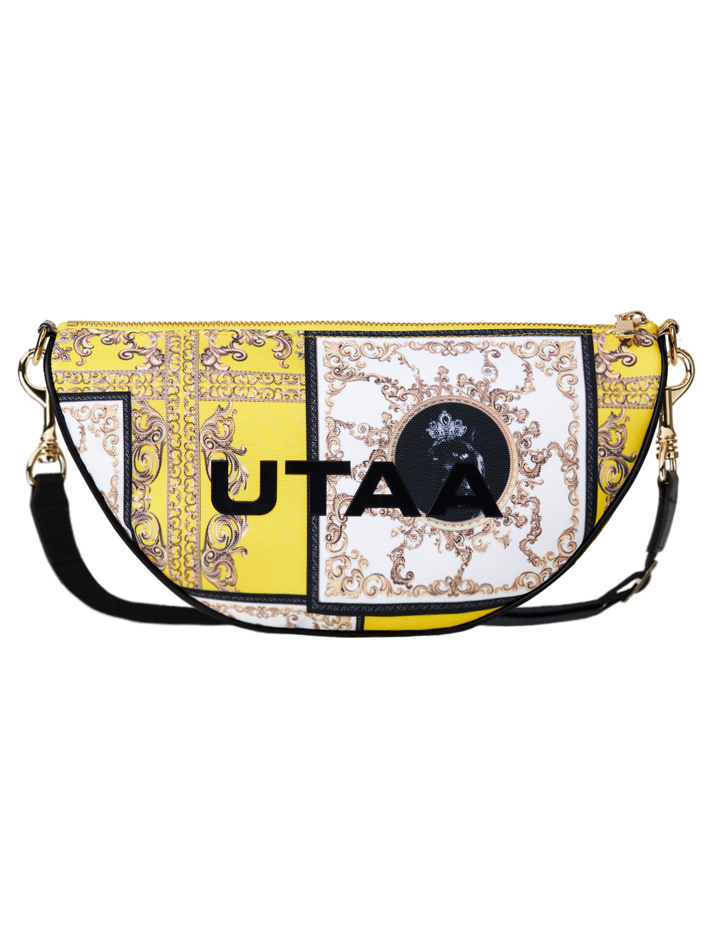 UTAA Neon Baroque Halfmoon Cross Bag : Yellow (UC0GAU303YE)