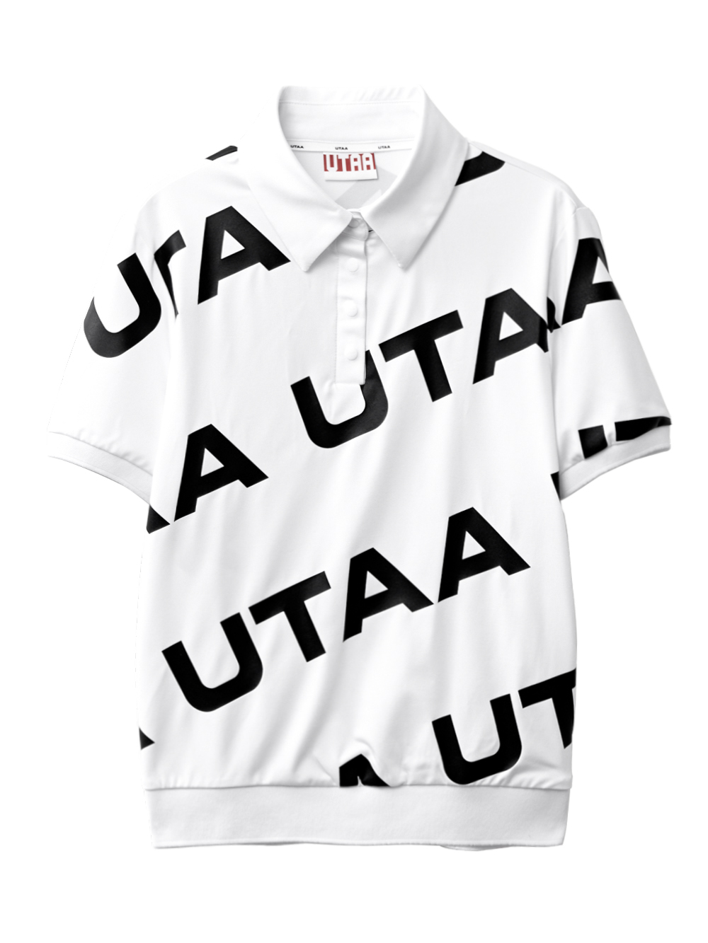 UTAA Logo Wave Polo Shirts : Women&#039;s White (UC2TSF112WH)