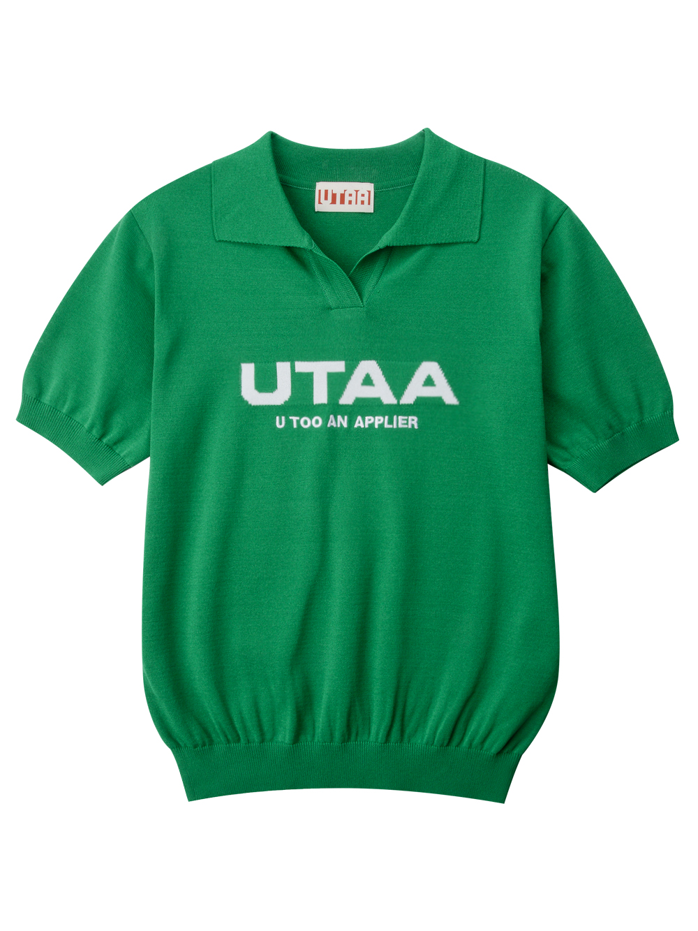 UTAA Putt Logo Knit PK T-Shirts : Women&#039;s Green (UC2KTF259GN)