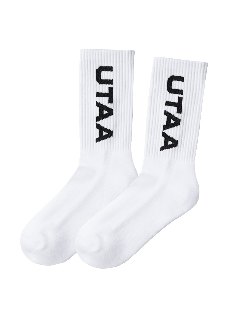 UTAA Logo Socks : White  (UC0GSF140WH)