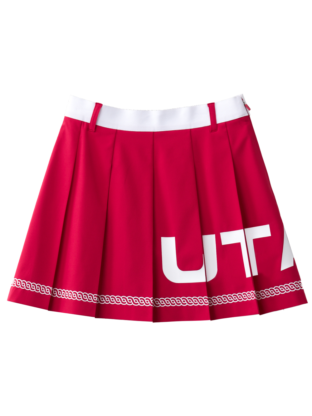 UTAA Logo Scudo Pattern Short Skirt  : Women&#039;s Pink (UC3SKF540PK)