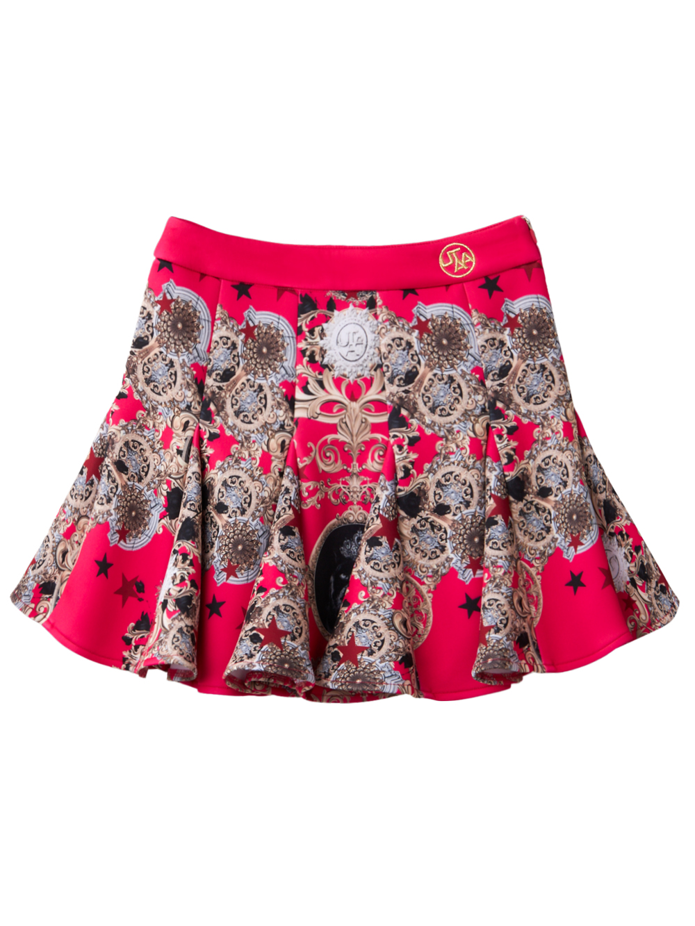 UTAA Crown Panther Baroque Flare Skirt : Women&#039;s Pink (UC2SSF420PK)