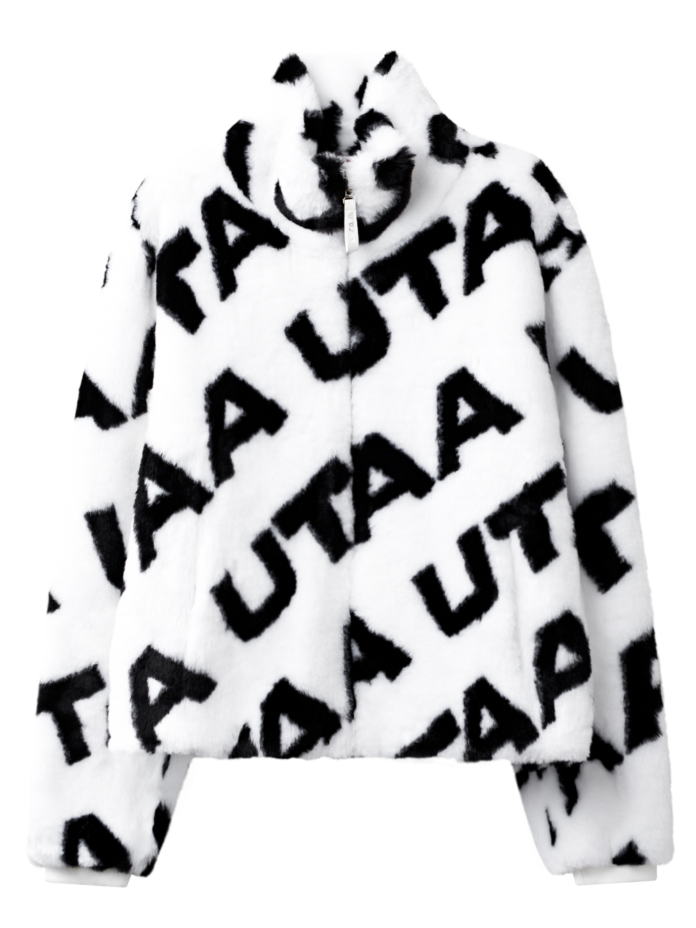 UTAA Logo Wave Fur Jacket  : Women&#039;s White (UC4LTF840WH)