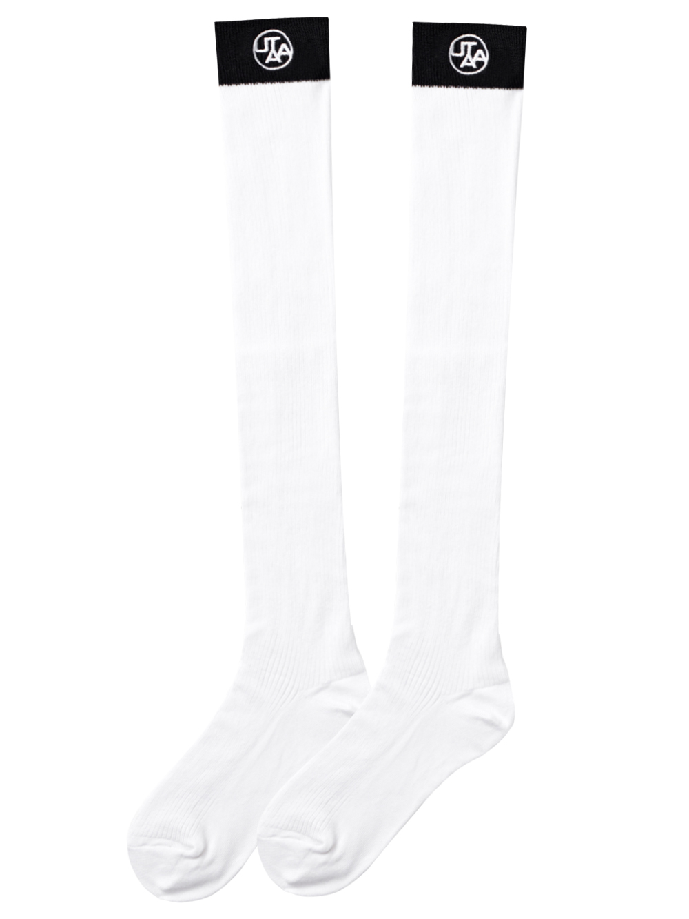 UTAA Symbol Color Knee Socks : Women&#039;s White (UD0GSF164WH)