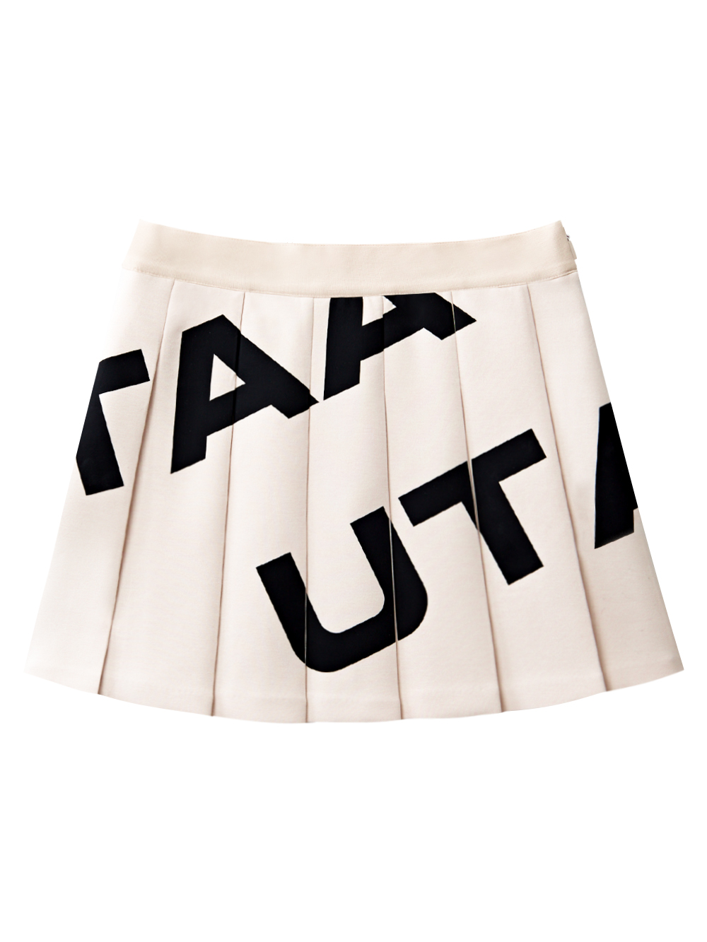 UTAA Signal Logo Flare Skirt  : Beige(UD1SKF800BE)