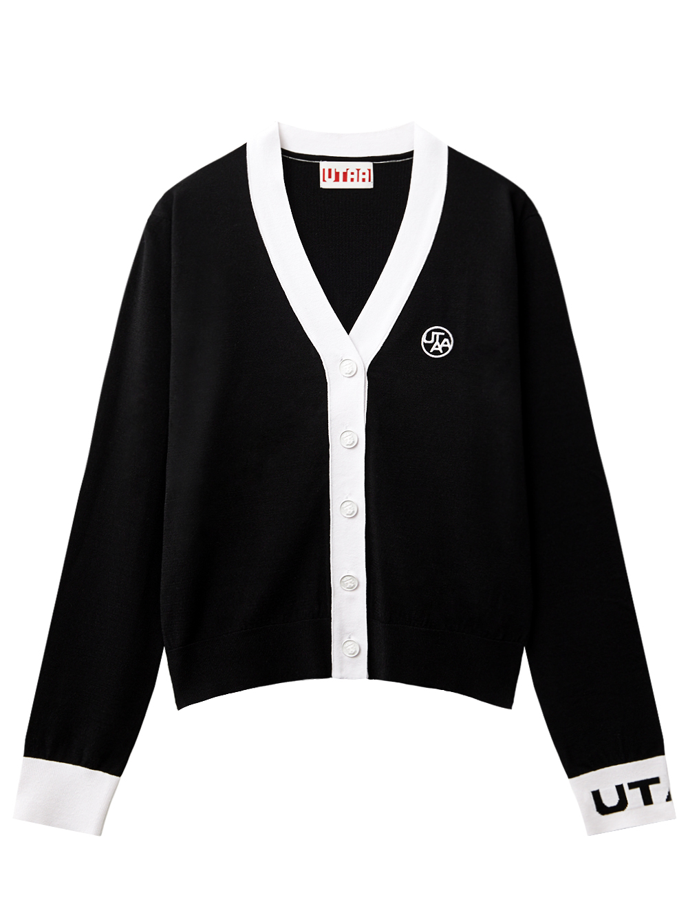 UTAA Mono Pixel Cardigan : Women&#039;s Black (UD2KCF415BK)