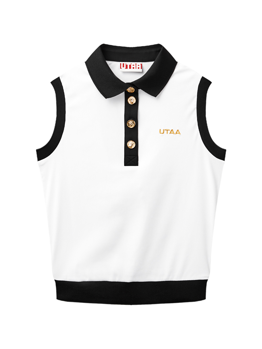 UTAA Marine PK Sleeveless T-Shirt : Women&#039;s White (UD2TVF403WH)