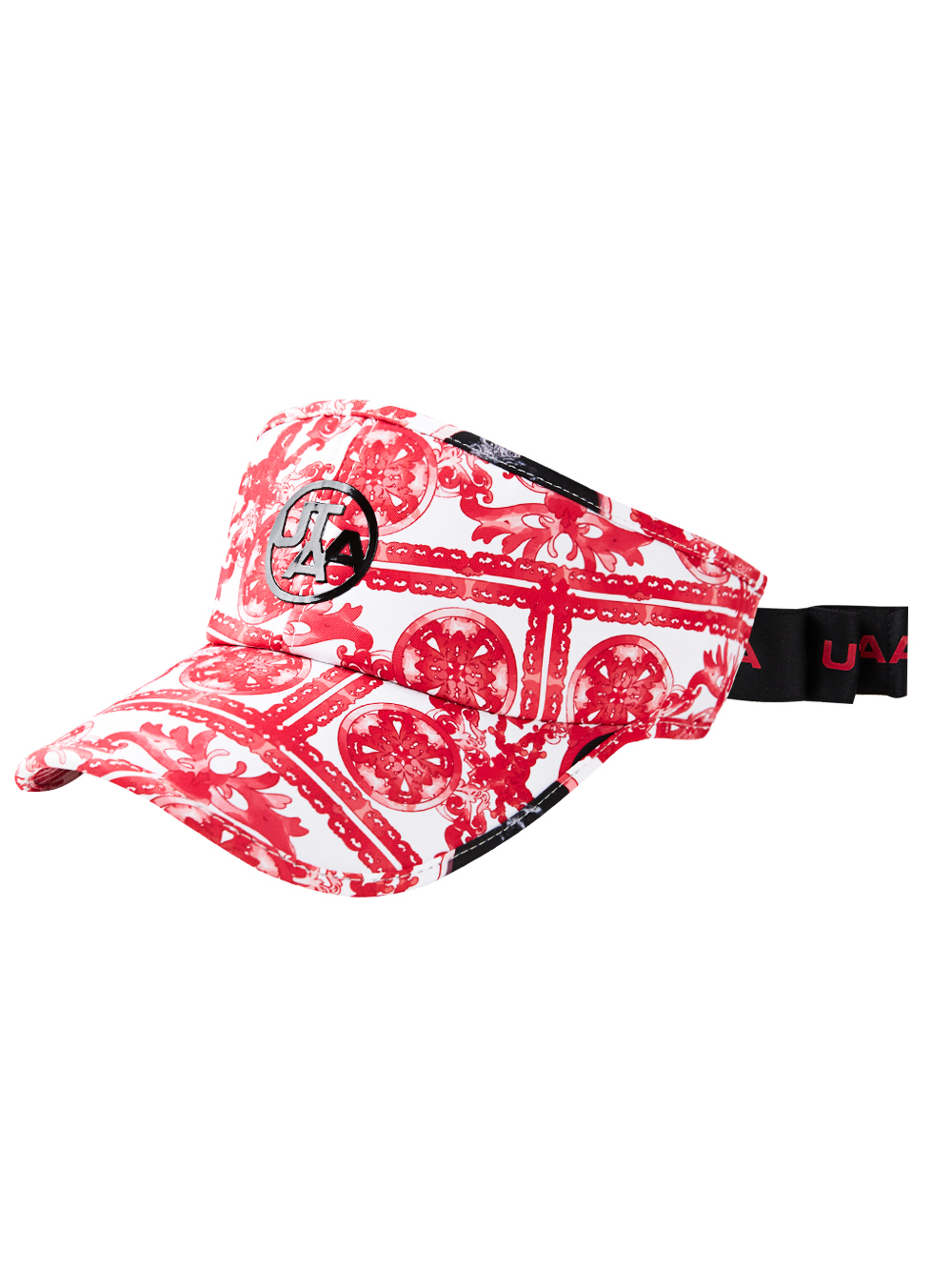 UTAA Sequence Baroque Graphic Tie Sun Visor : Women&#039;s Pink (UD0GCF498PK)