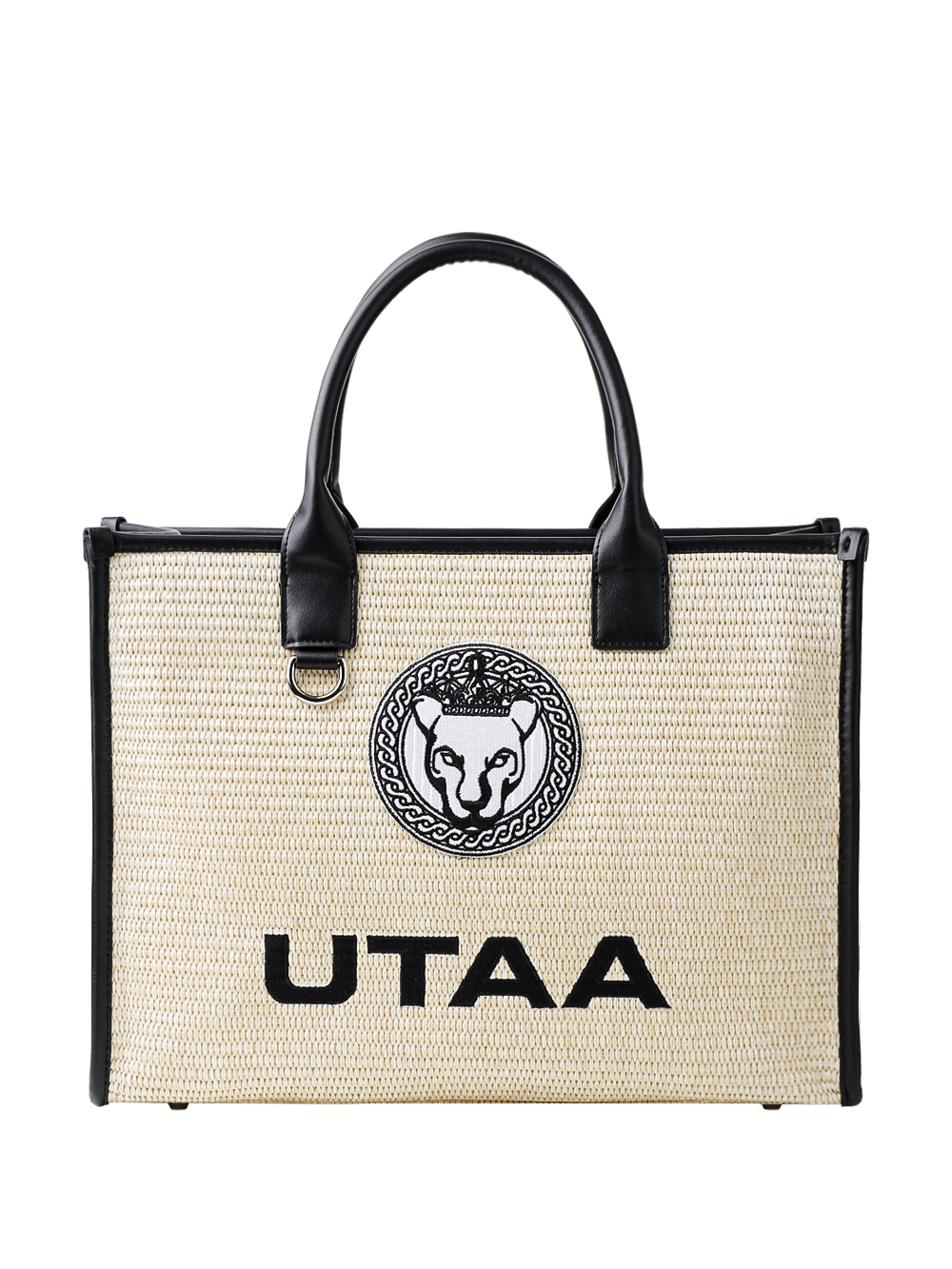 UTAA Tournesol Raffia Tote Bag : Beige (UD0GAU152BE)