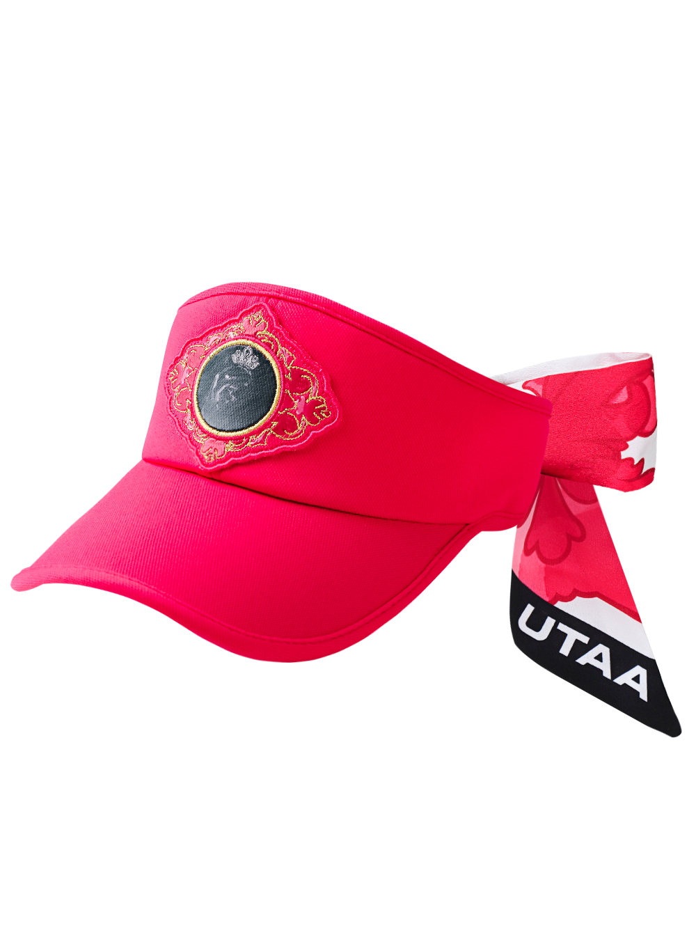 UTAA Sequence Baroque Graphic Empire Ribbon Sun Visor : Women&#039;s Pink (UD0GCF495PK)