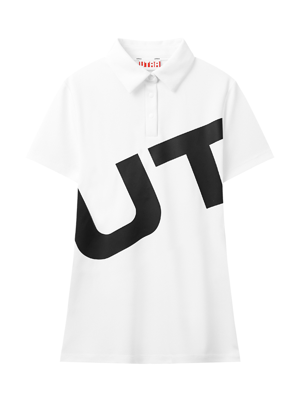 UTAA Mont Bulk Logo PK T-shirt : Women&#039;s White (UD2TSF281WH)