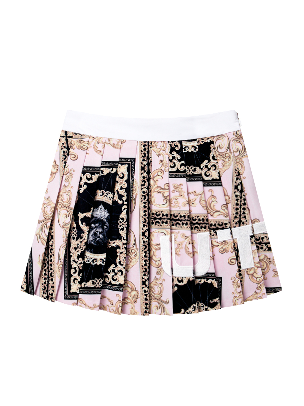 UTAA Color Pearl Baroque Pleats Skirt : Light Pink (UD2SKF309LP)