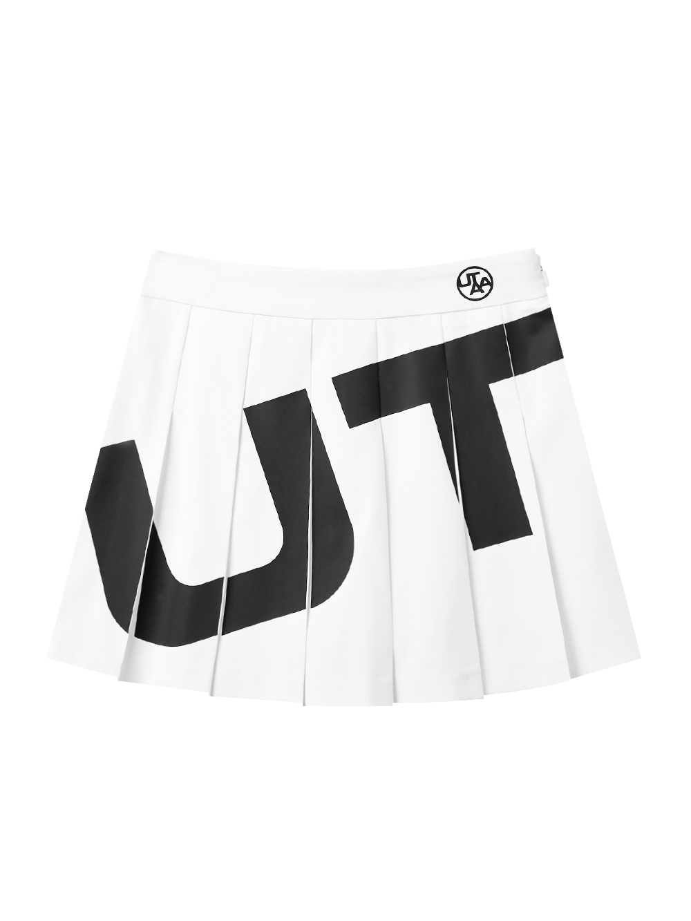 UTAA Mont Bulk Logo Pleats Skirt : White (UD2SKF281WH)