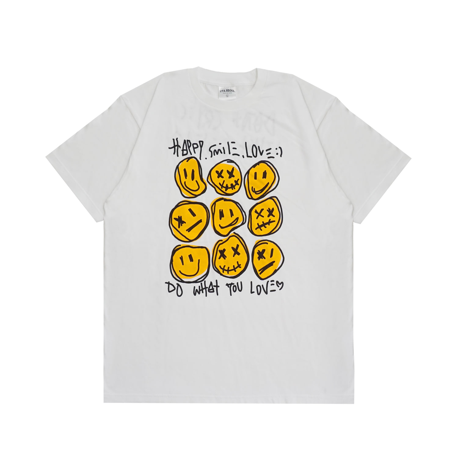 DOODLE SMILE SHORT SLEEVES WHITE