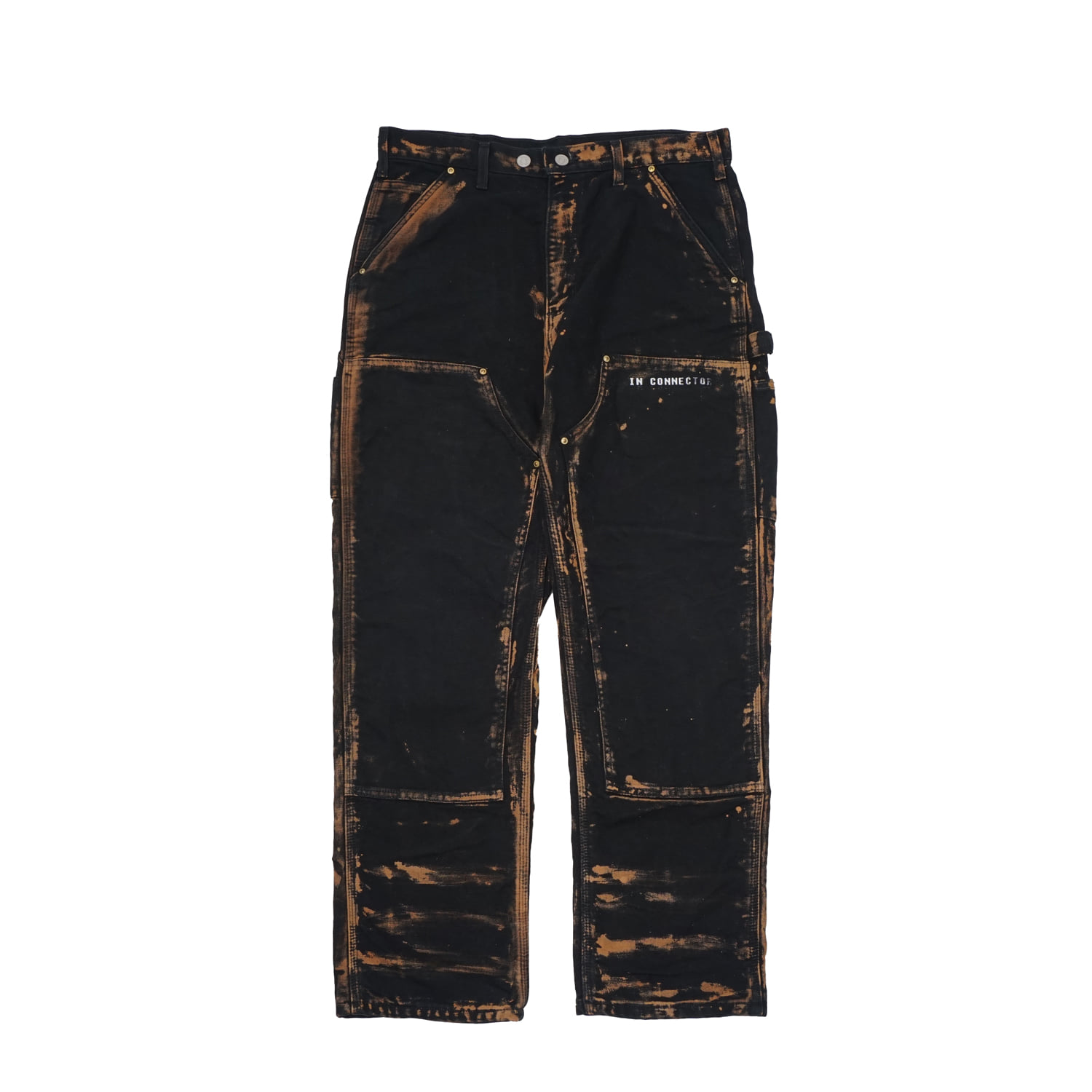 BARBARIAN DOUBLE KNEE BLACK KUSTOM PANTS