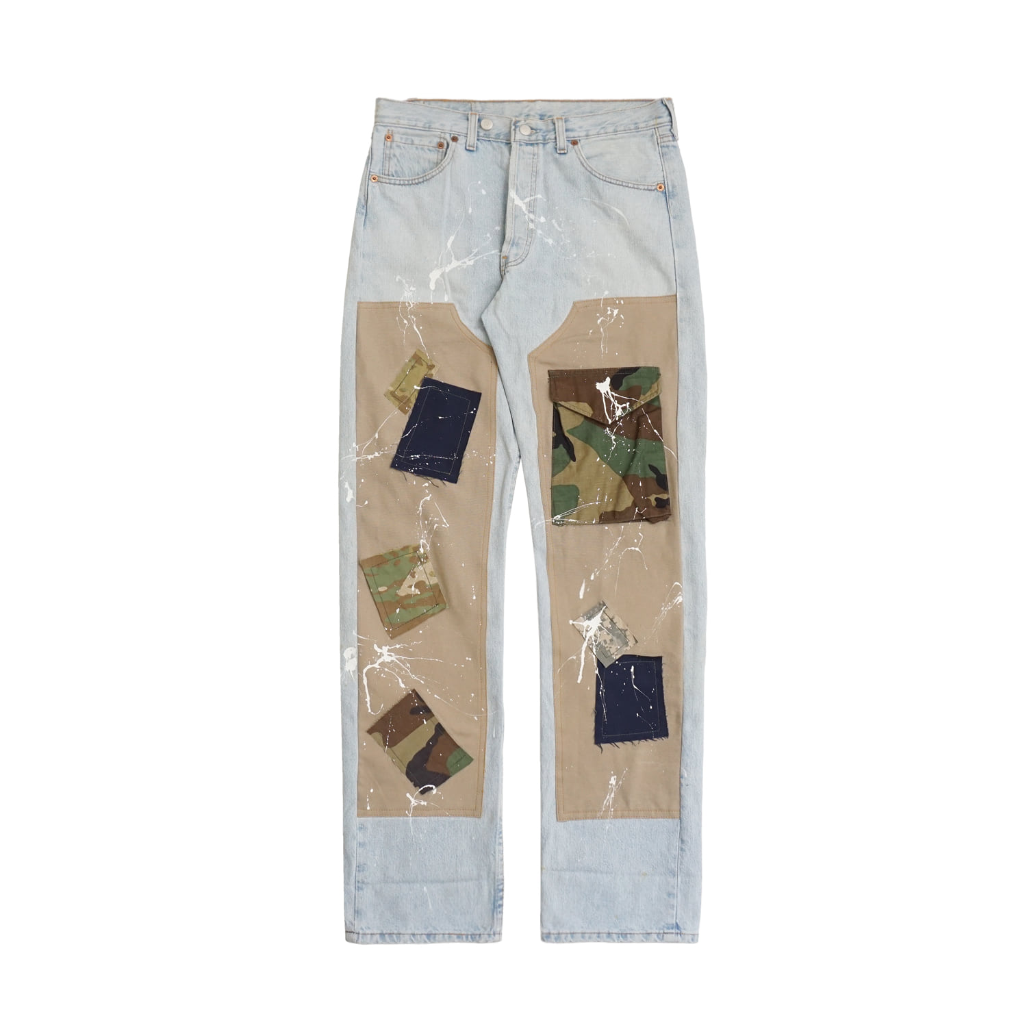 DOUBLE KNEE KUSTOM DENIM PANTS