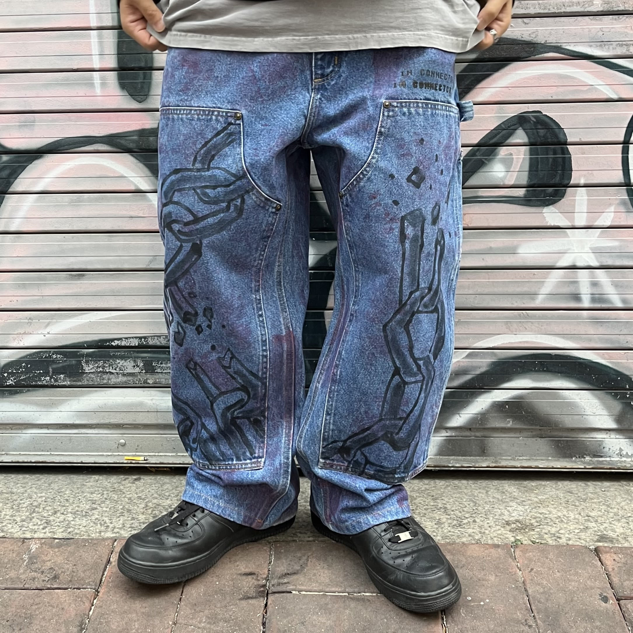 CHAIN DOUBLE KNEE KUSTOM PANTS