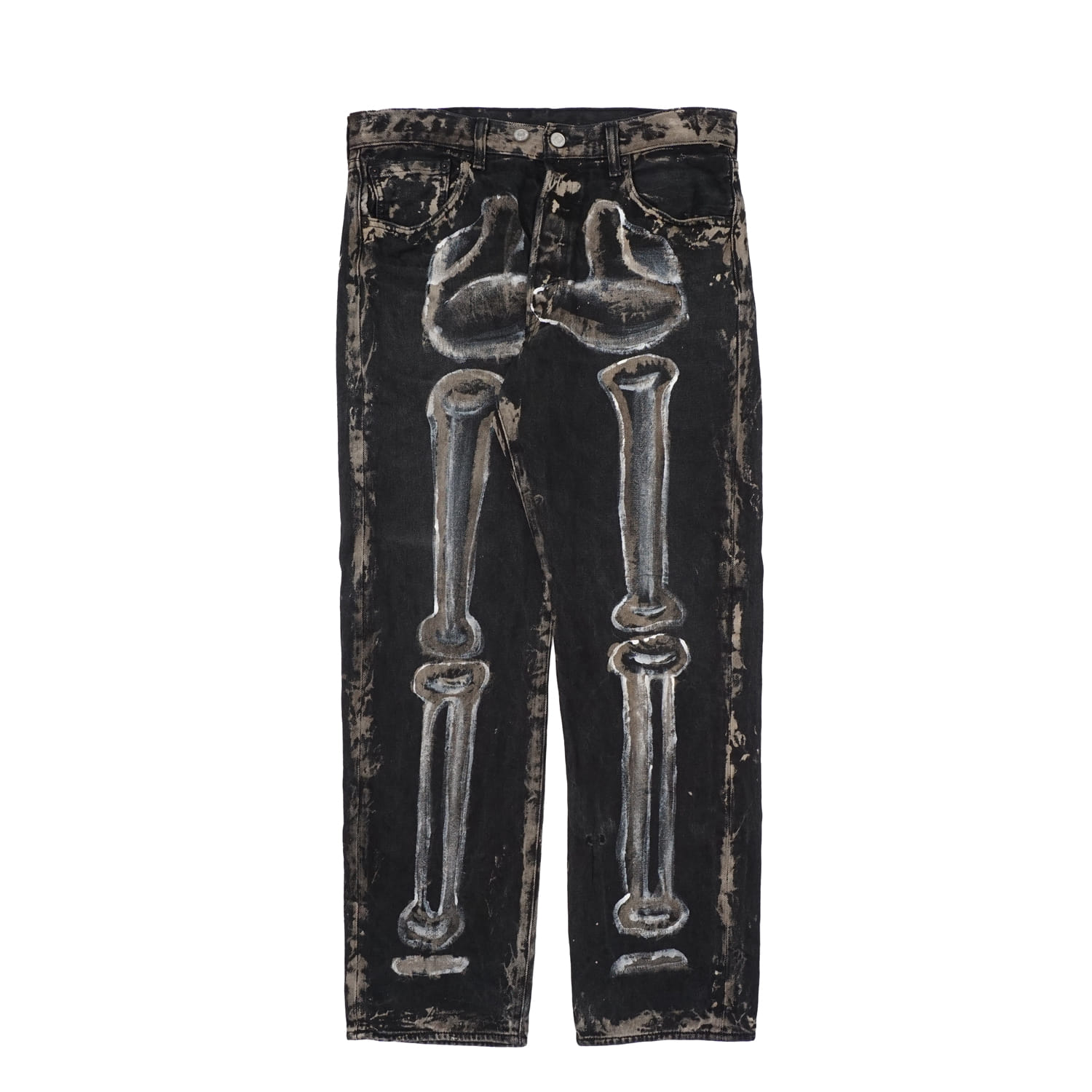 WHITE BONE BLACK KUSTOM PANTS