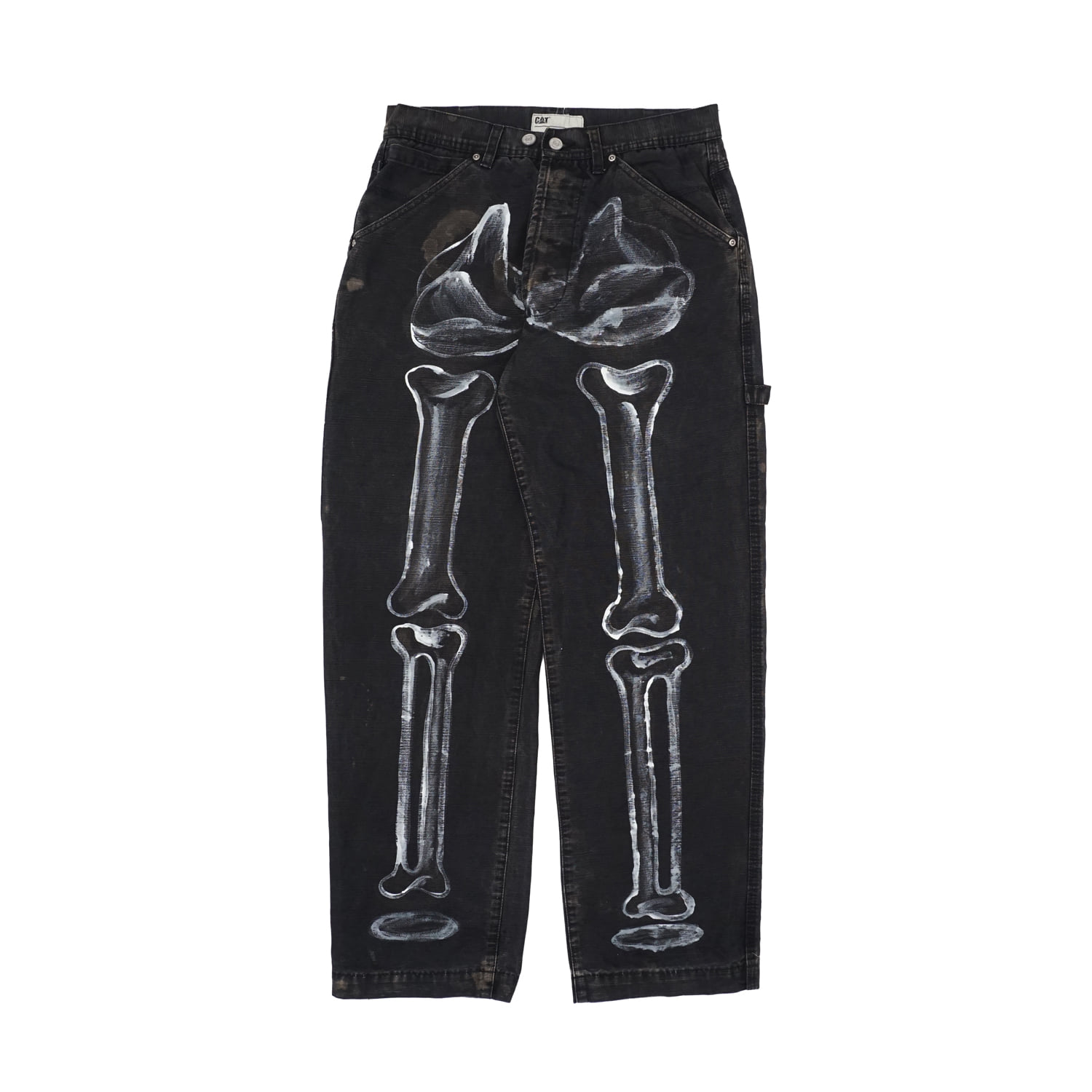 WHITE BONE BLACK KUSTOM PANTS