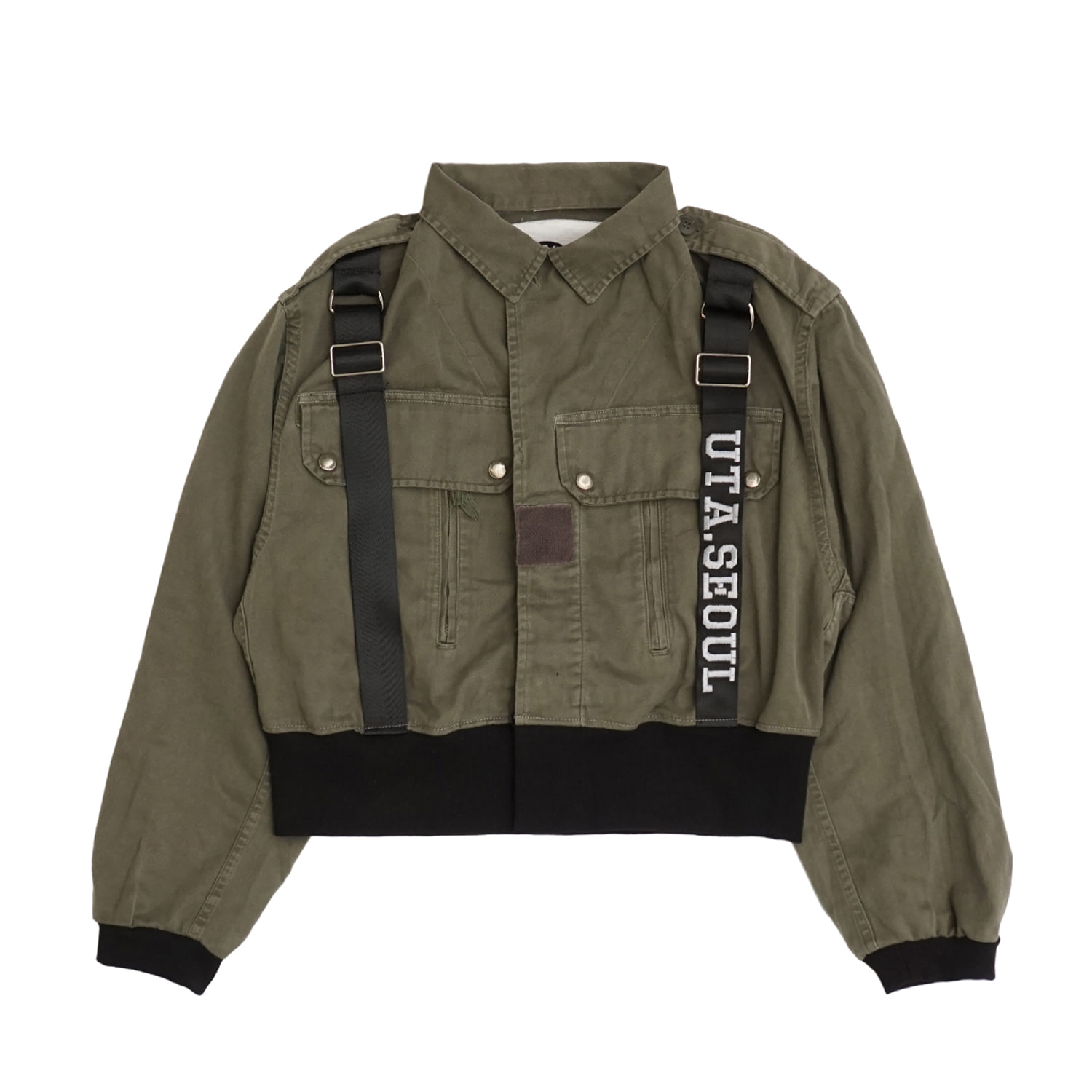 MILITARY FRENCH CROP JACKET
