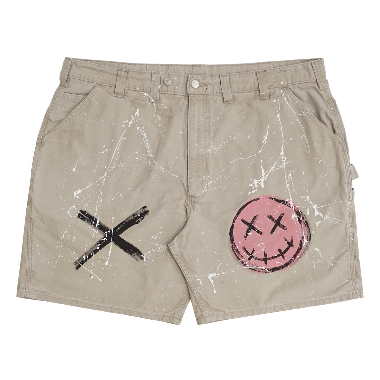 DOODLE SMILE SHORTS TAN