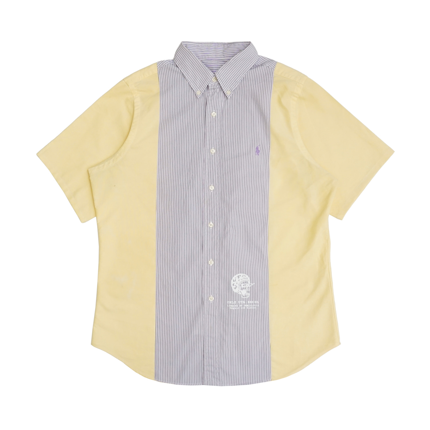 UTA MELANGE SHORT SLEEVES SHIRT1 YELLOW x BLACK