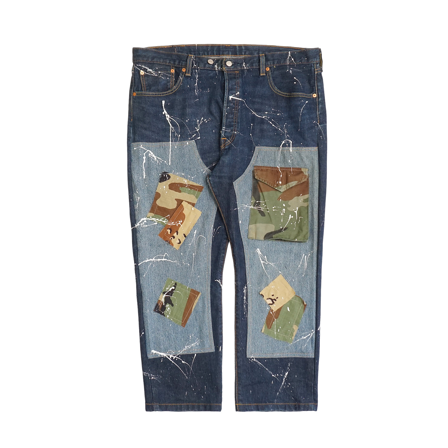 DOUBLE KNEE KUSTOM DENIM PANTS