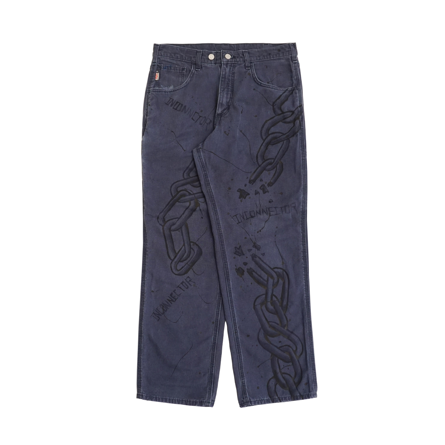 CHAIN KUSTOM NAVY PANTS