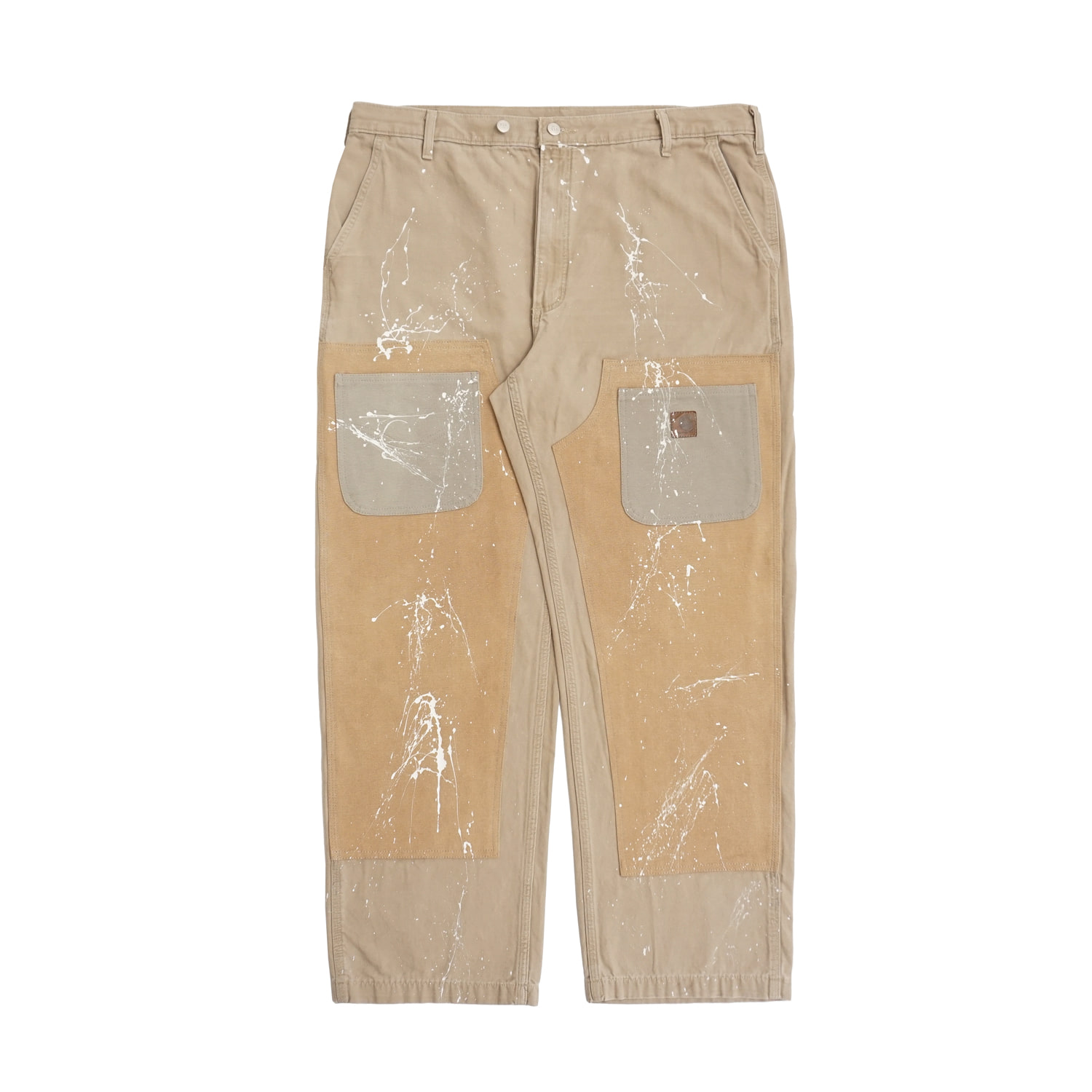 DOUBLE KNEE KUSTOM CAMEL PANTS