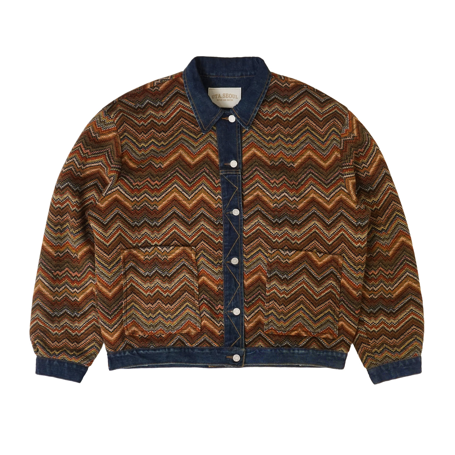 REVERSIBLE NORDIC DENIM JACKET WOOD