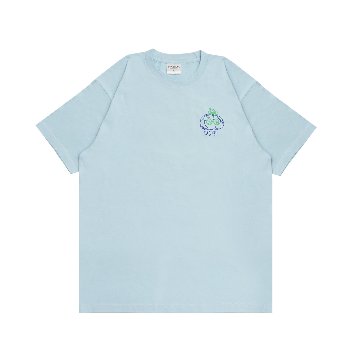 DOODLE BRAIN SHORT SLEEVES LIGHT BLUE