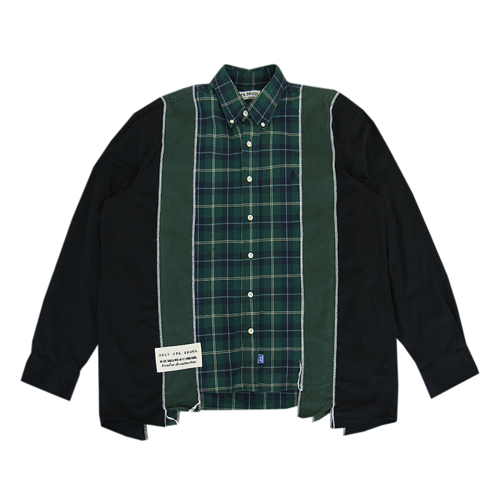 MELANGE SHIRT GREEN