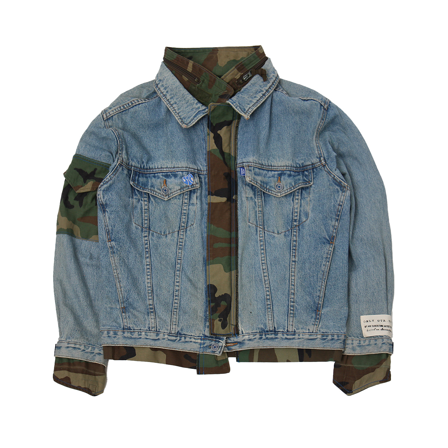 DISMANTLE DENIM JACKET BLUE