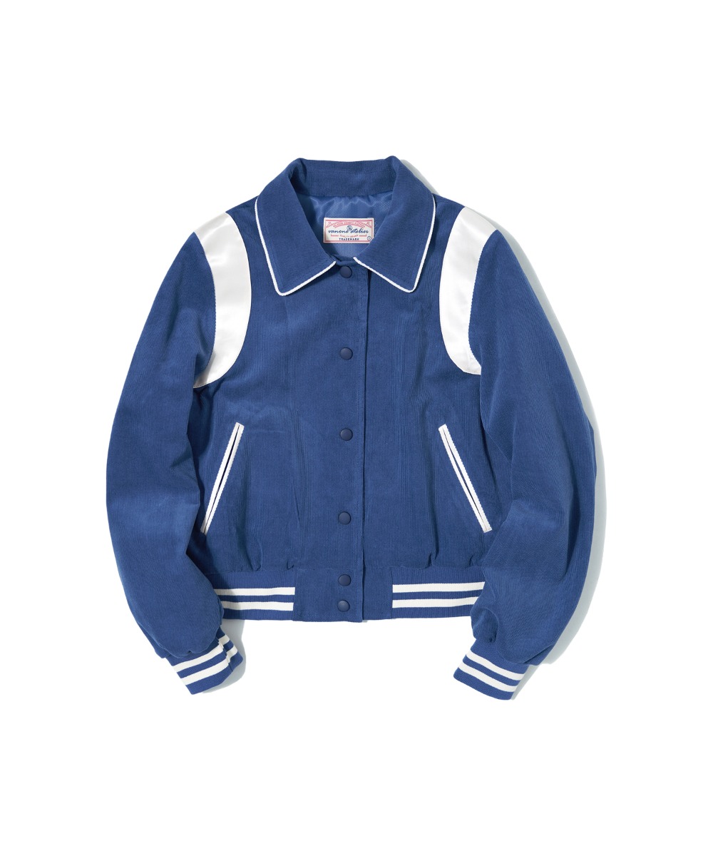 O3700 Coduroy varsity jacket_Midnight blue