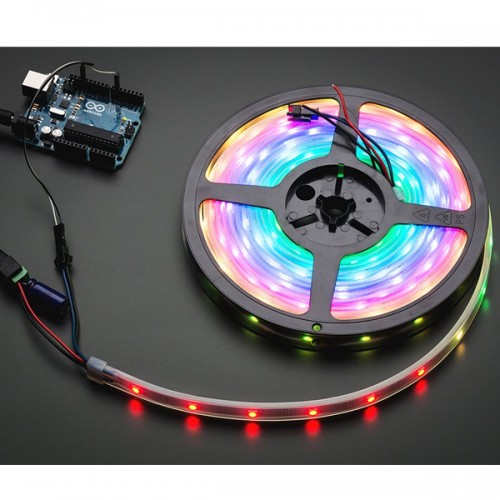 네오픽셀 RGB LED 스트립 30 LED -1m 검정 (Adafruit NeoPixel Digital RGB LED Strip - Black 30 LED - 1m - BLACK)
