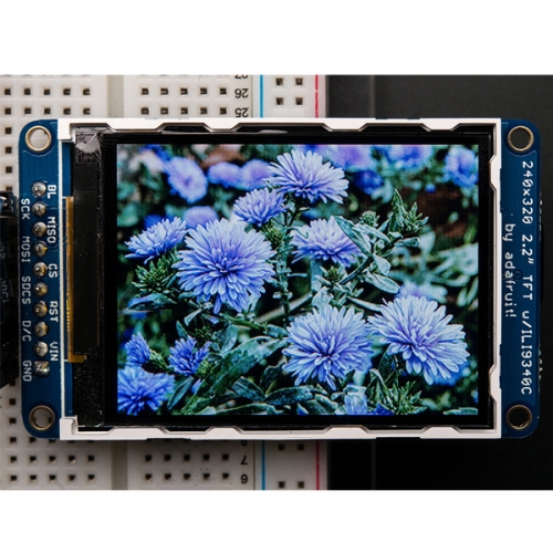 2.2 인치 18비트 컬러 TFT LCD 보드 -microSD, ILI9340 (2.2&quot; 18-bit color TFT LCD display with microSD card breakout - ILI9340)