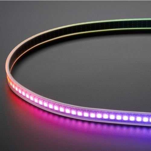 DotStar LED 스트립 - 144 RGB LED, 0.5미터, 검정 PCB (Adafruit DotStar Digital LED Strip - Black 144 LED/m - 0.5 Meter - BLACK)