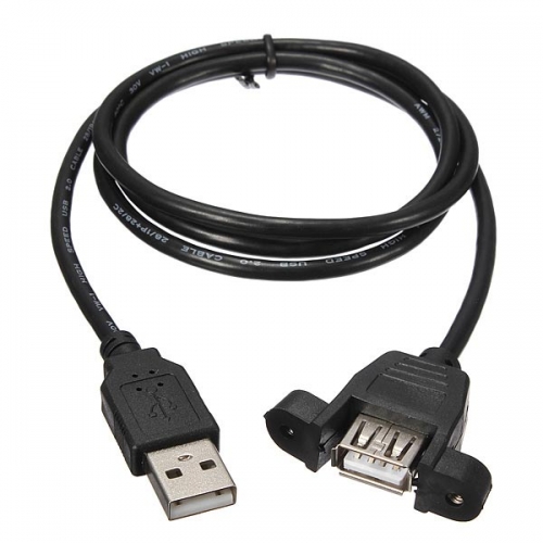 패널장착용 USB 케이블 -A 암/수 커넥터 -1미터(Panel Mount USB Cable - A Male to A Female -1m)