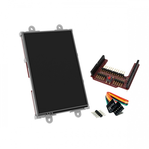 3.5 인치 LCD 아두이노 디스플레이 팩 uLCD-35DT-AR (3.5 inch LCD Pack for Arduino w/Adaptor Shield + Cable)