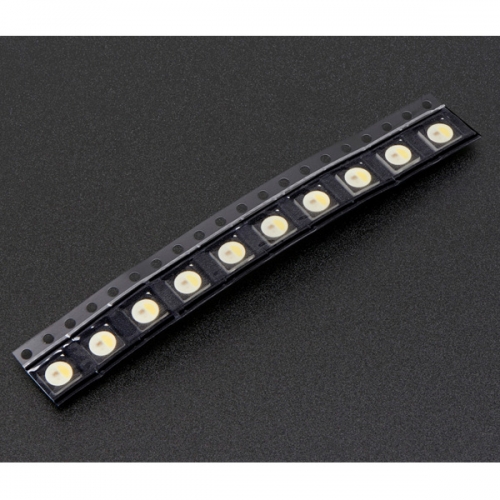 네오픽셀 RGBW LED 10개 - 내추럴 흰색 (NeoPixel RGBW LEDs w/ Integrated Driver Chip - Natural White - ~4500K - White Casing - 10 Pack)