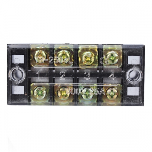 2x4 스크류 터미널 블럭 -600V 25A (2x4 Screw Terminal Block -600V 25A)